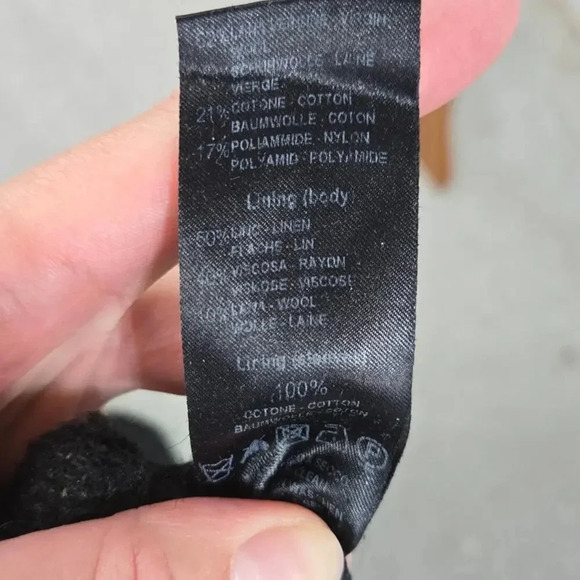 Transit Par Such Coat Jute Wool Avant Garde size M - Picture 10 of 11